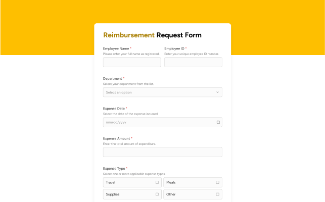 Reimbursement Request