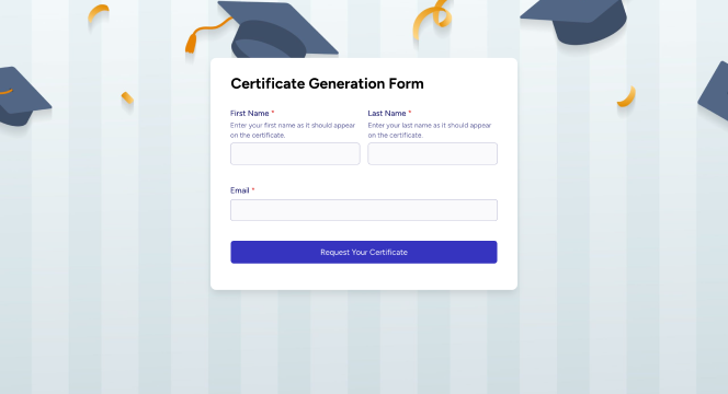Certificate Generation
