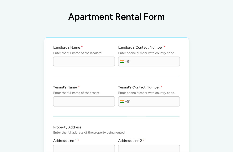 Apartment form bg