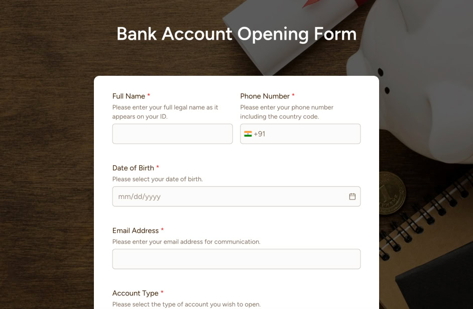 Bank Form thumbnail