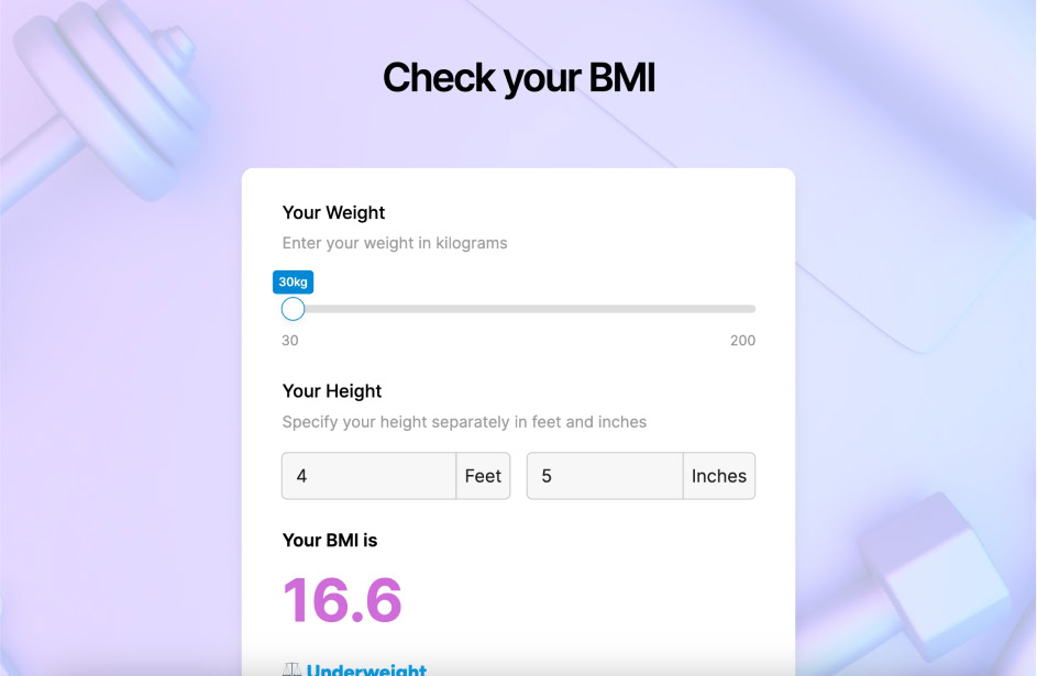 Check your BMI