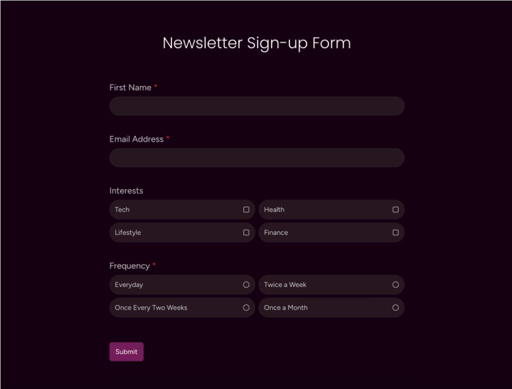 Newsletter Sign-up