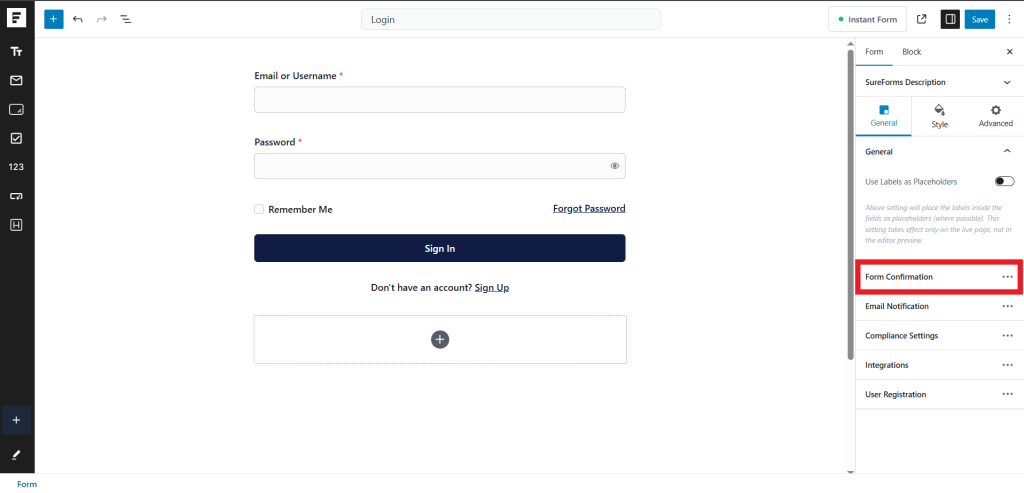 redirect user after logging in