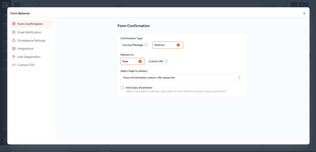 choose where to redirect