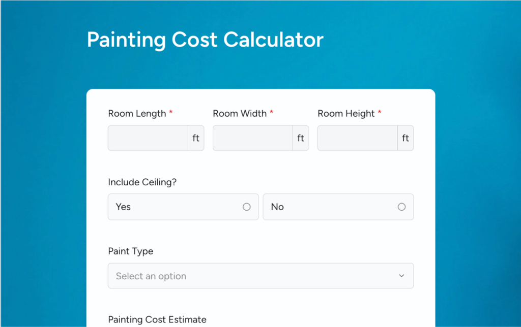 Painting Cost Calculator