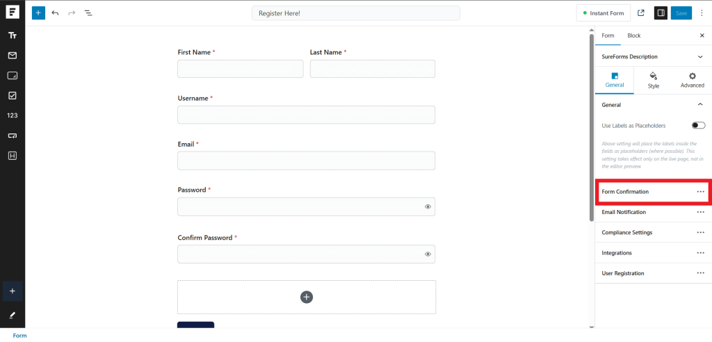 Redirect new users after registering