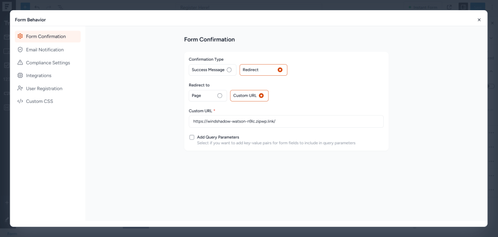 Choose where to redirect