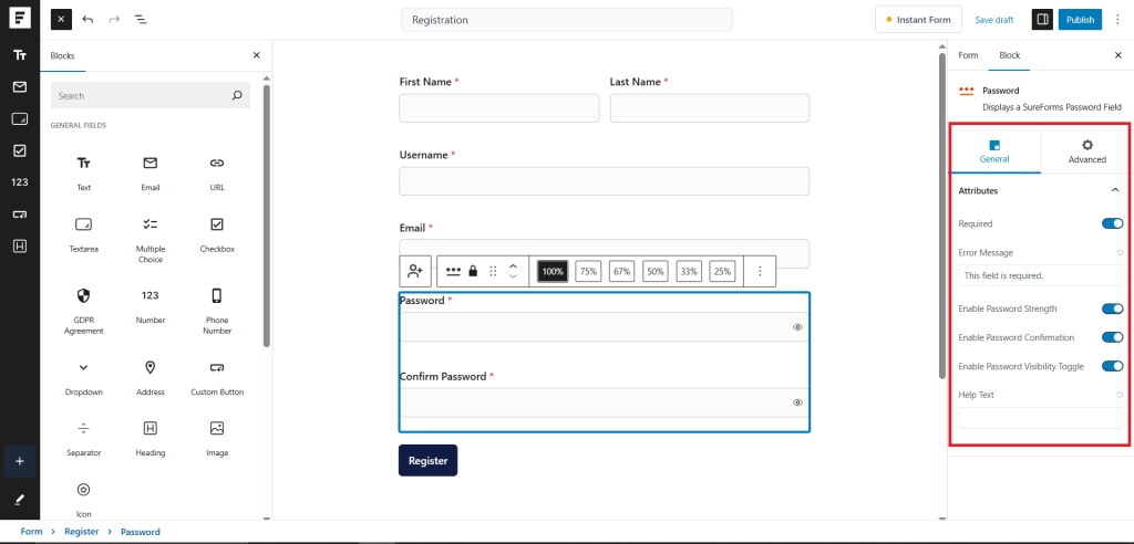 Check out the settings and customize accordingly
