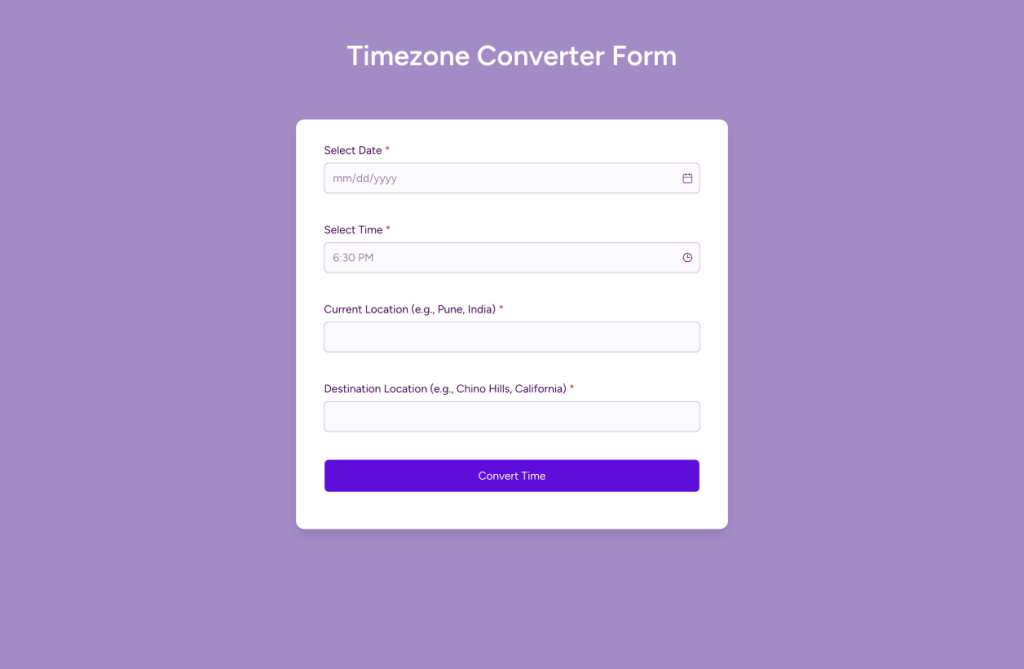 Timezone Converter