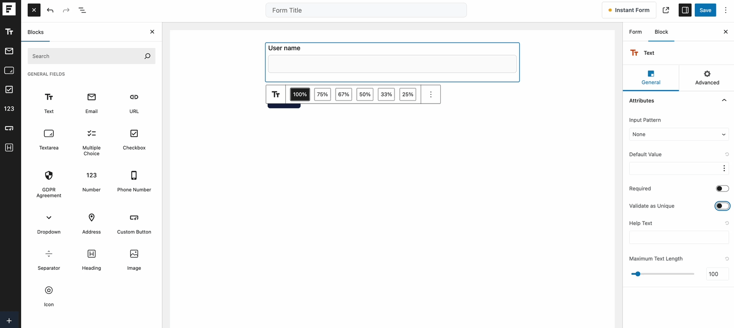 Validate as Unique in SureForms Enable Validate as Unique.