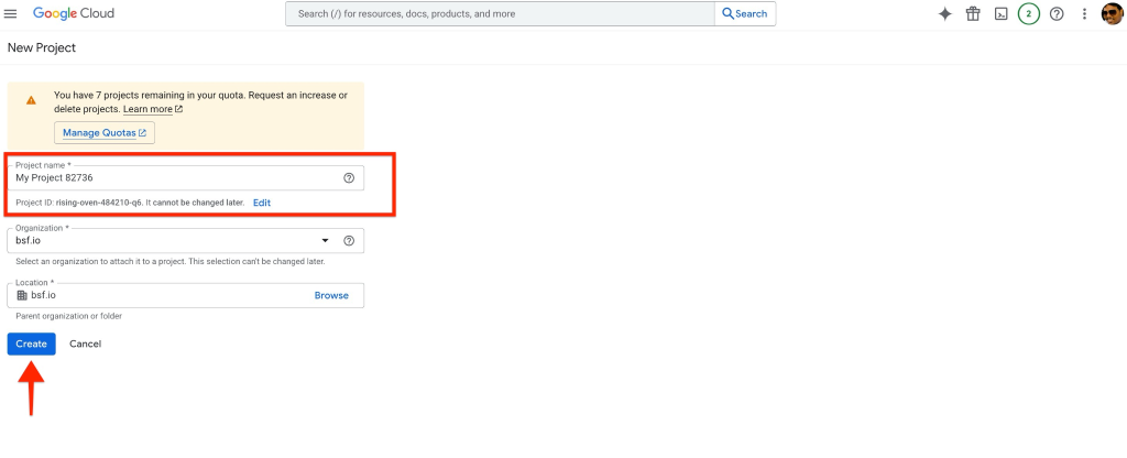SureForms Integration with Google Sheets Enter a project name
